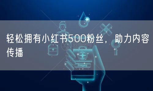 轻松拥有小红书500粉丝，助力内容传播