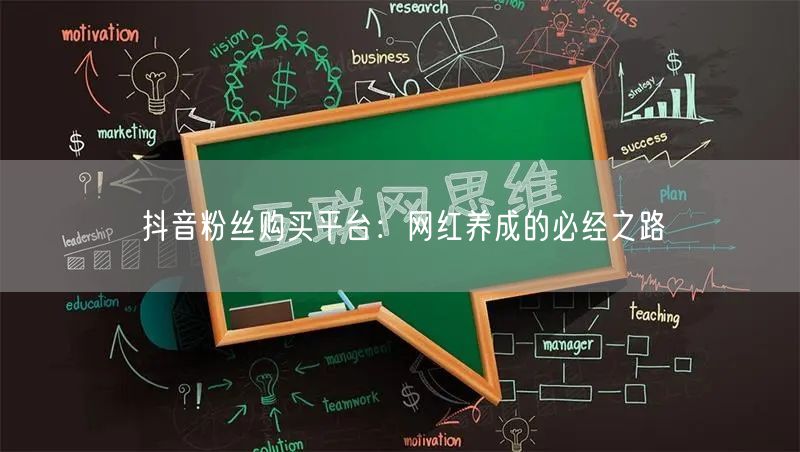 抖音粉丝购买平台：网红养成的必经之路