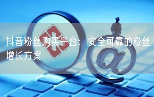 抖音粉丝购买平台：安全可靠的粉丝增长方案